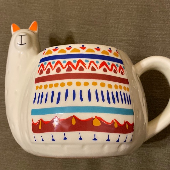 unbranded Other - Fun Vintage Figural Colorful Hand Painted Llama Peruvian Ceramic Coffee Mug
